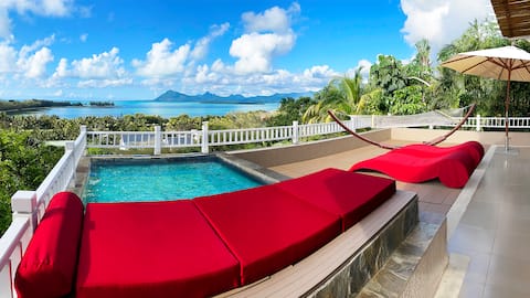 ❤️ Lagoon & Golf View with Pool Plunge on Le Morne