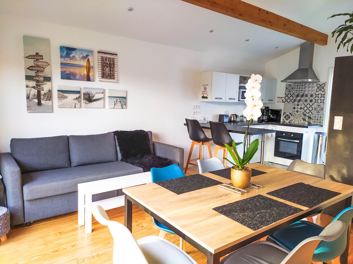 Airbnb performant: Air-conditioned house/Inflatable hot tub year-round/Ocean à Labenne