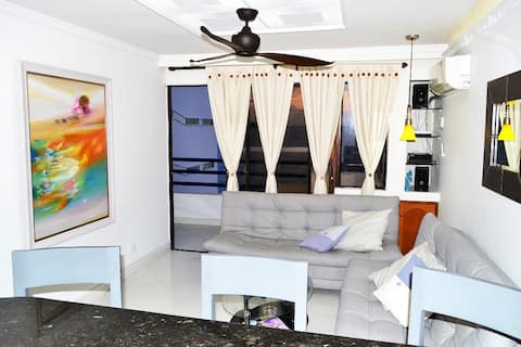 Successful Airbnb property: 6-Beautiful Apt.1 bedroom, Laguito, with ocean view in El Laguito