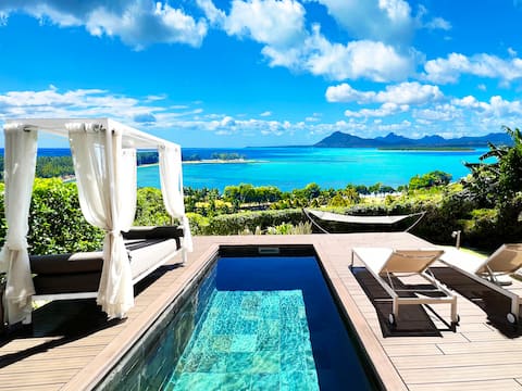 ★ Sea & Golf View★ with Private Pool on Le Morne