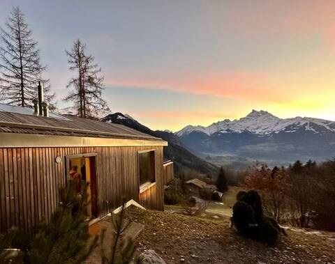 Contemporary chalet with a stunning view