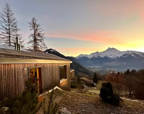 Contemporary chalet with a stunning view