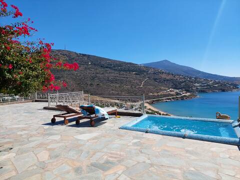 Andros Private Villa with Superb View