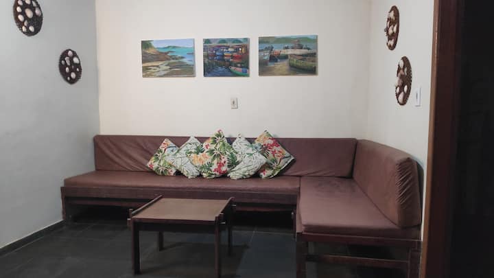 Sofá na sala de estar