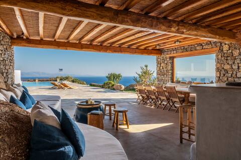 180° AegeanBlue Majestic View For 12+ Guests