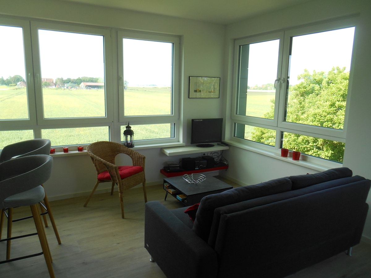 Leistungsstarkes Airbnb: Apartment on the dike in Wangerland