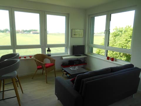 Top performing Airbnb: Apartment on the dike in Wangerland