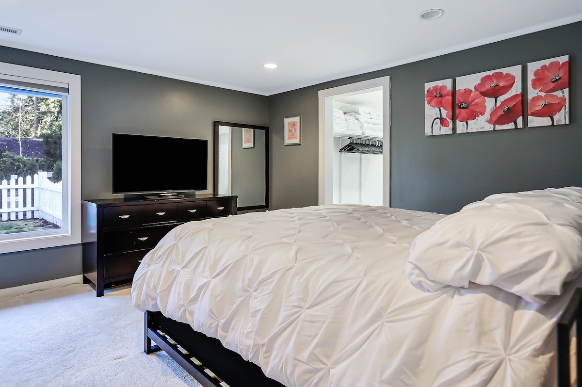 from Office to Master Bedroom (king size bed)