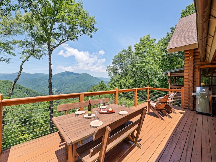 Longrange View, 3 King Beds, Sleeps 10, Game Room - Maggie Valley, NC