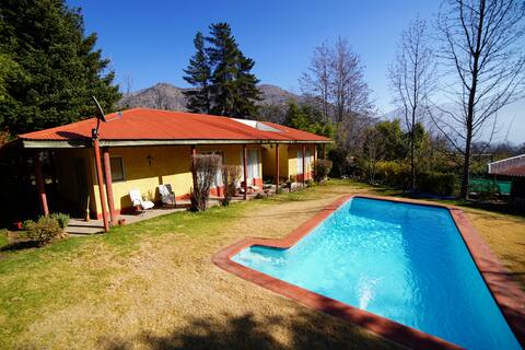 Great secluded house on foot of the mountain.