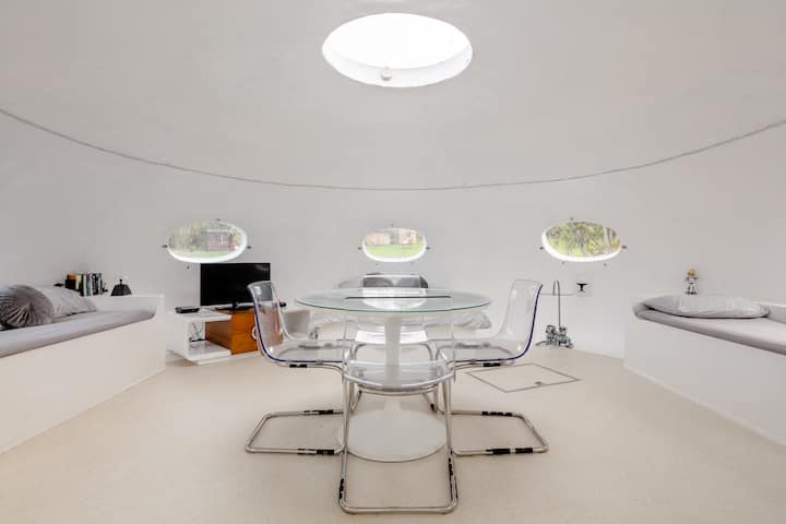 retro-futuristic ufo; pembrokeshire, england