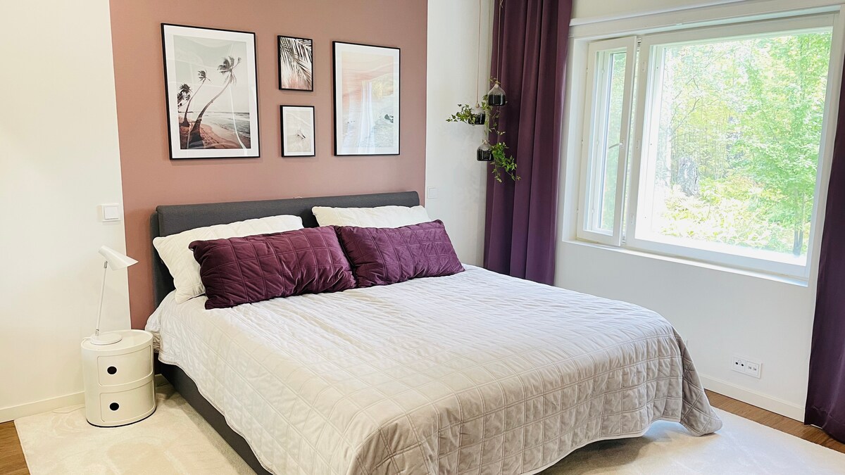 Dormitorio 1#, dormitorio principal, cama de primera calidad y decoración elegante