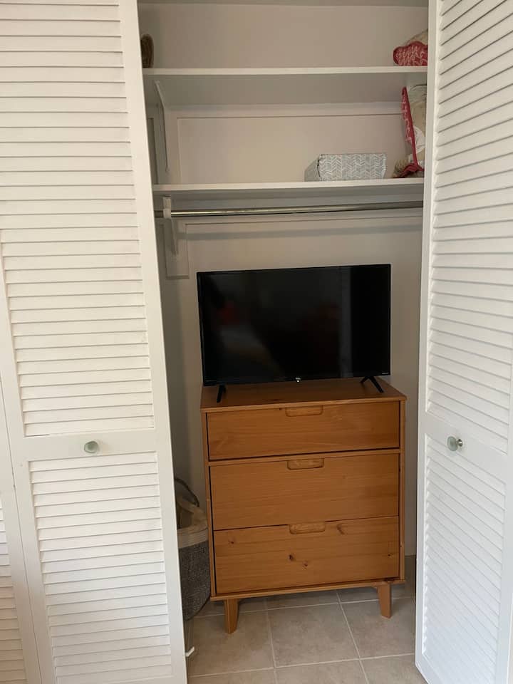 TV located in Guest suite.