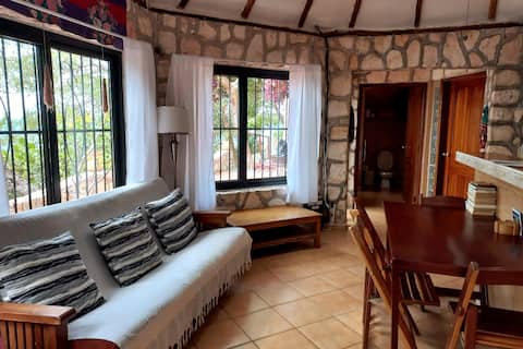 Top Airbnb: LAKE FRONT Cabaña 4 steps private entrance to lake in Bacalar
