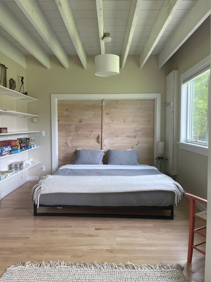 Downstairs large bedroom with king bed 