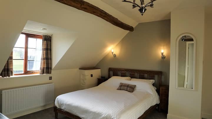 Barley Cottage - Soveværelse med kingsize-seng