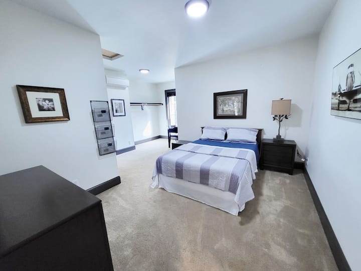 Upstairs Bedroom #8 has its own connecting family room with flat screen t.v. and washer and dryer along with a full bathroom.