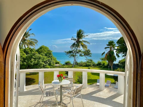 Beachfront Villa with Pool & Sunset View | 4BR