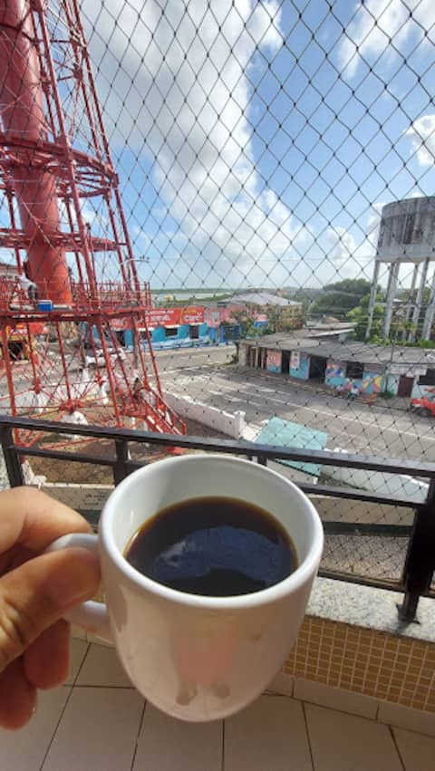 Top Airbnb: Apartment in front of the Lighthouse, facing the sunrise. in Pará
