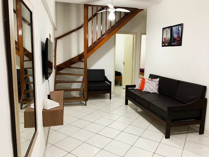 Apartamento Cobertura 100m Do Mar Completo-centro - Caraguatatuba