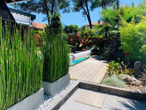 Splendid villa 5*,200m from the beach-Pool, bike