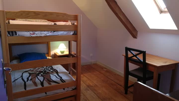 Bedroom upstairs, 2nd floor.