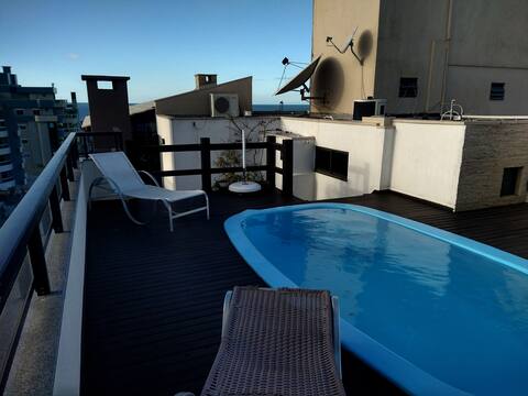 Coverage with Pool and Sea View