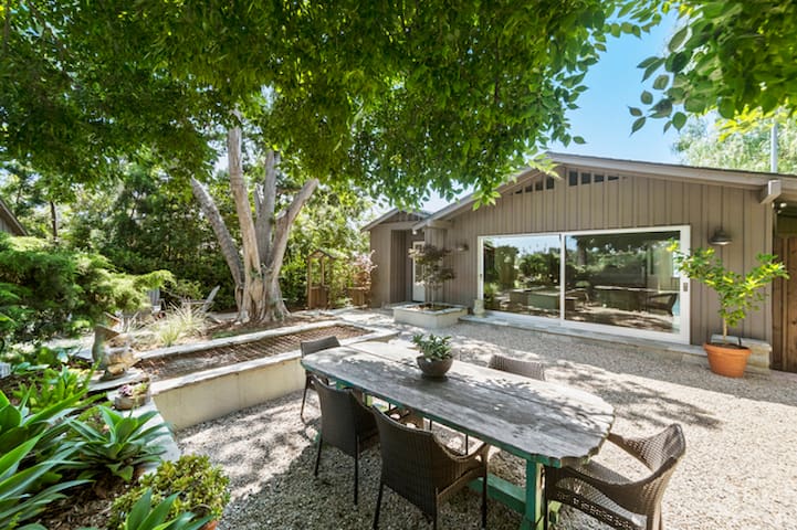 Sweeping views from cabin in park setting
