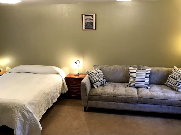 Queen size bed  & sofa in Bedroom #1