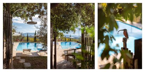Romantic  accomodation within Tuscan hills