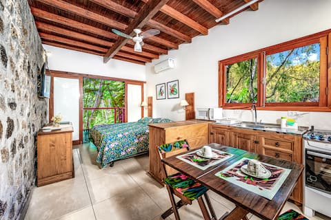 Middle of Nature with View to Rio and Waterfall