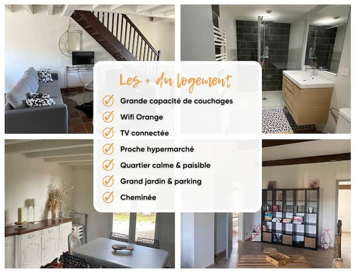 Chaleureuse Maison Avec 4 Chambres Et Jardin - Auterive