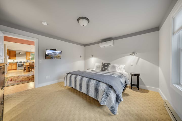 The king bedroom, just off the main living areas!