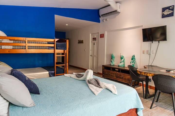Beachfront Studio, Private Balcony with Ocean View