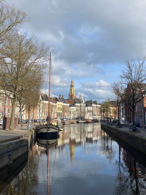Classic sailing ship at the Hoge der A