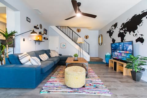 ☀️Cali Condo☀️BBQ☀️MemoryFoamBeds☀️12min to Beach