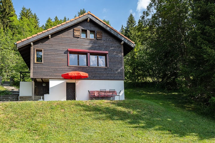 Chalet with a View of the Alps