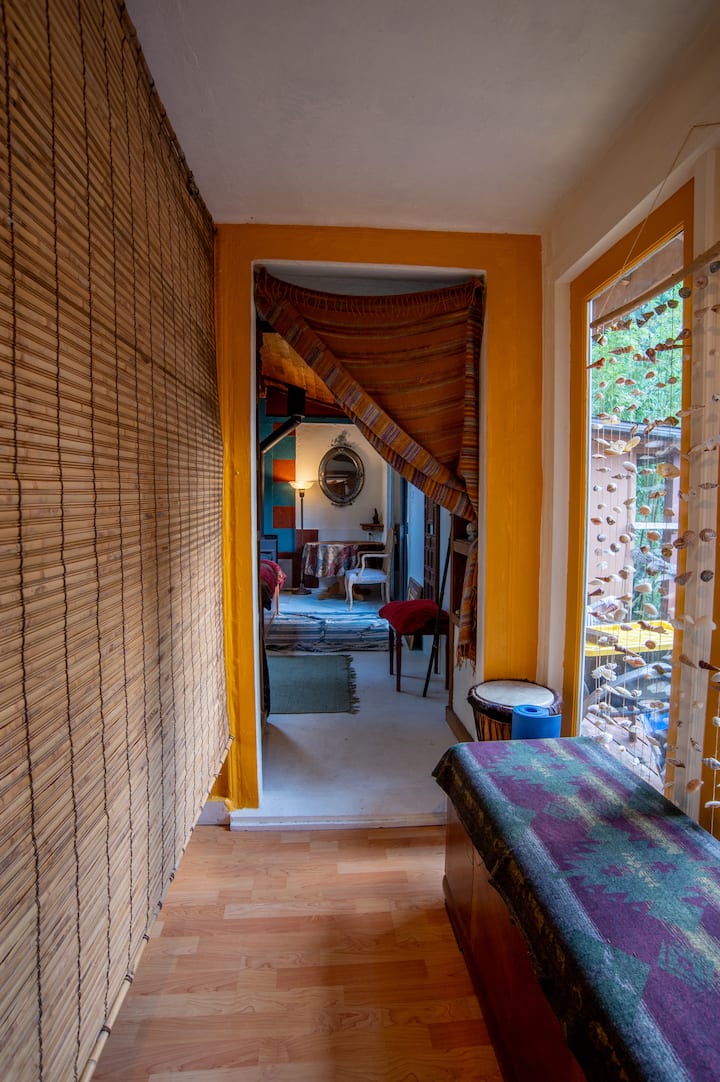 Walkway to master bedroom.
