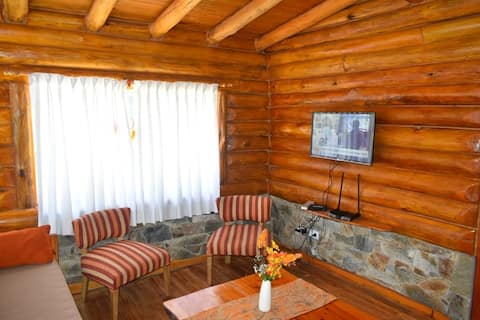 Popular Airbnb listing: Cuncumen Patagonian-style cabins (logs) in Tandil