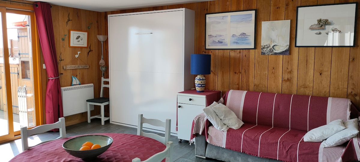 Top performing Airbnb: On the beach in Les Jacquets at Pénélope's. in Lège Cap Ferret