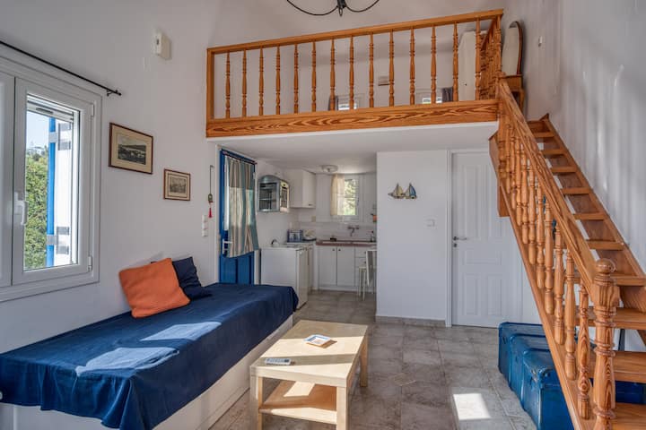 Საოჯახო სასტუმრო/ანტრესოლი, ორადგილიანი საწოლი ზემოთ და ერთადგილიანი საწოლი ქვემოთ, ქვემოთ 