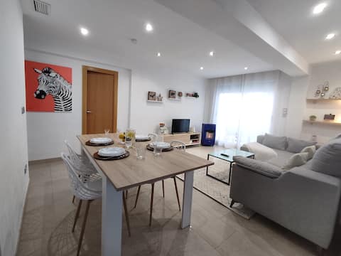 Apartment 50 meters from the sea, IDEAL FOR FAMILIES, with A/C