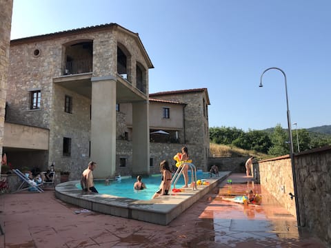 Idyllic with shared pool in the heart of Chianti