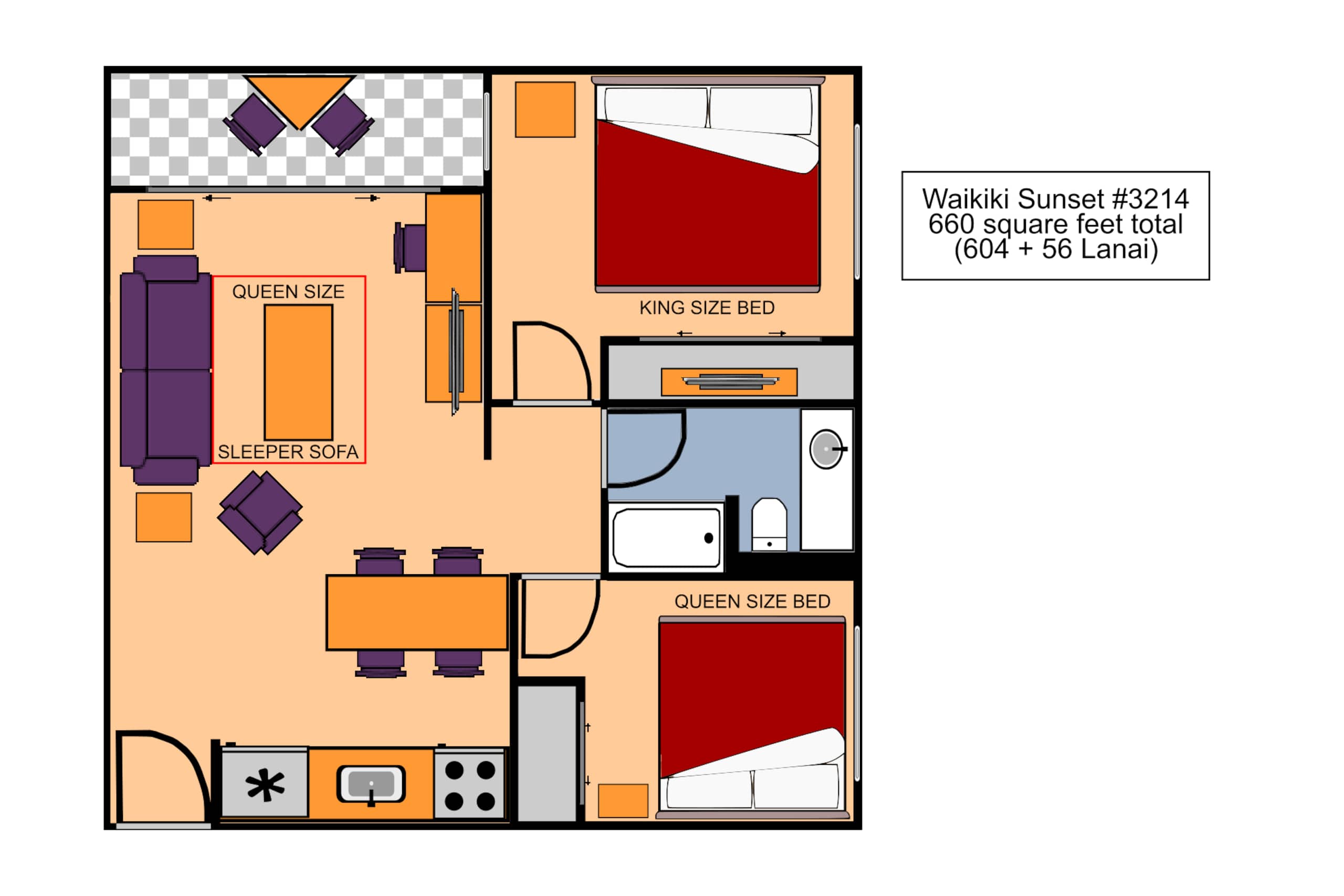 Condo in Honolulu · ★4.7 · 2 bedrooms · 3 beds · 1 private bath - Image 8