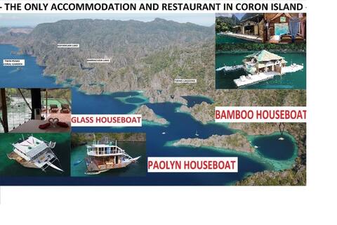 the only accom in Coron Island Houseboat SuiteA