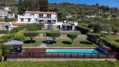 Ocean-view villa with pool