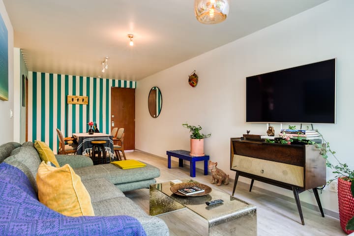 Spacious 3BR in Roma Norte | Patio & Comfort