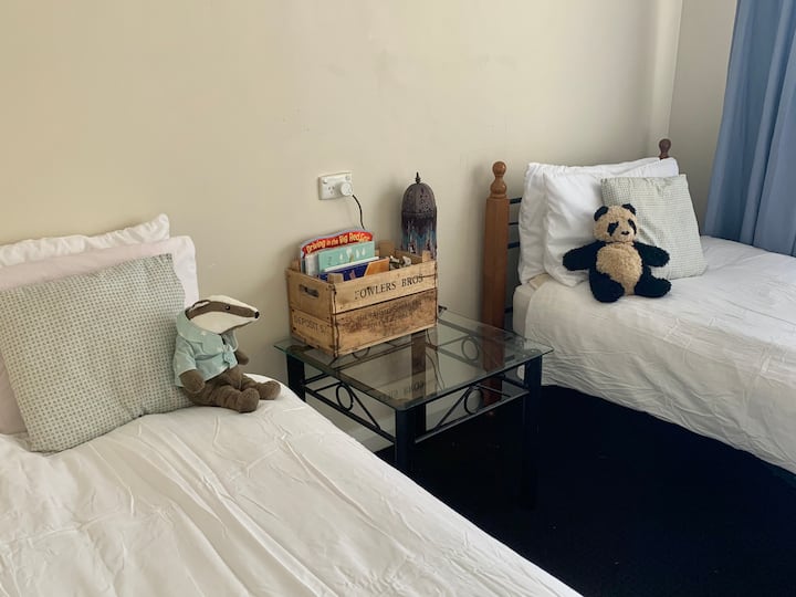 Two singles for the kids, OR for extra accomodation if needed. 