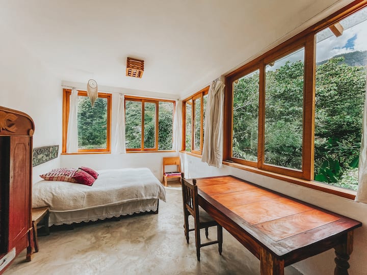 วิลล่าชั้นบนห้องนอนเตียงใหญ่