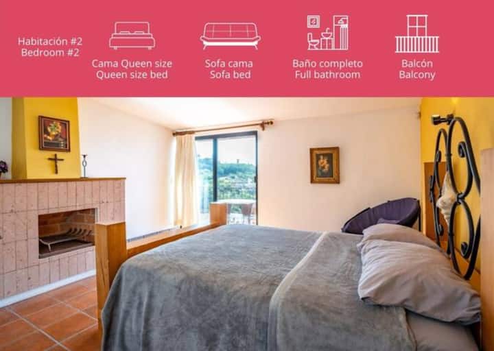 RECAMARA Master 2 Cama king size, pohovka cama y baño completo privado / King size bed, rozkladacia pohovka a plne vlastná kúpeľňa